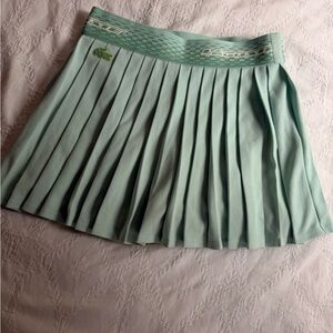 Lacoste Mint Green Pleated Tennis Mini Skirt